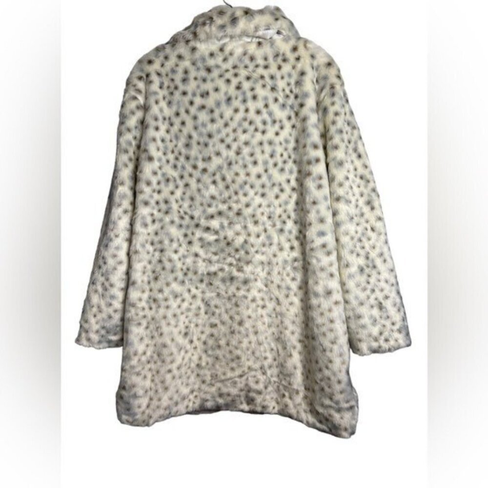 NWT Raga Siberian Snow Leopard Faux Fur Coat 1X - Picture 5 of 5